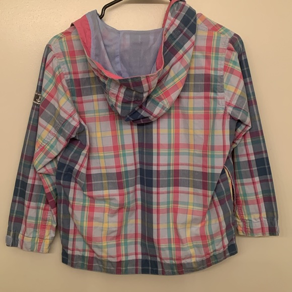 Girl’s 7/8 Lands’ End 1/4 zip jacket - Picture 3 of 9